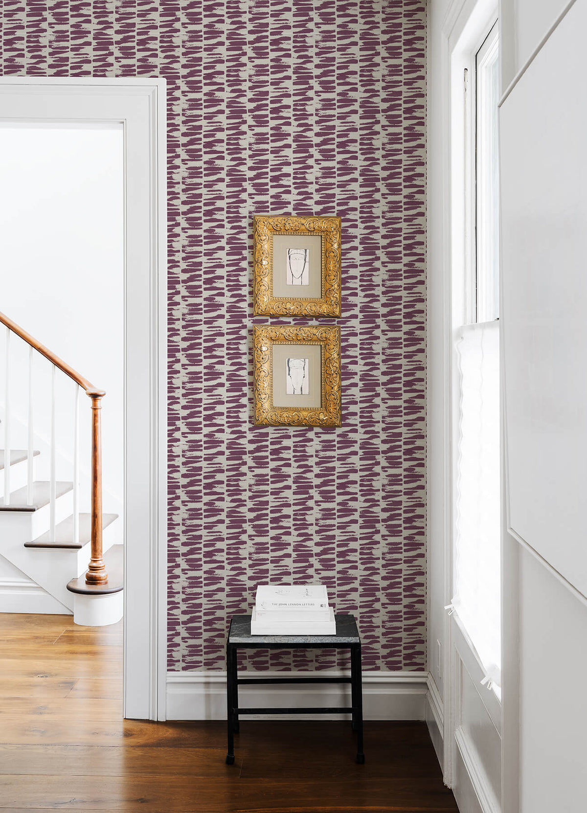 A-Street Prints Middleton Myrtle Wallpaper - Purple