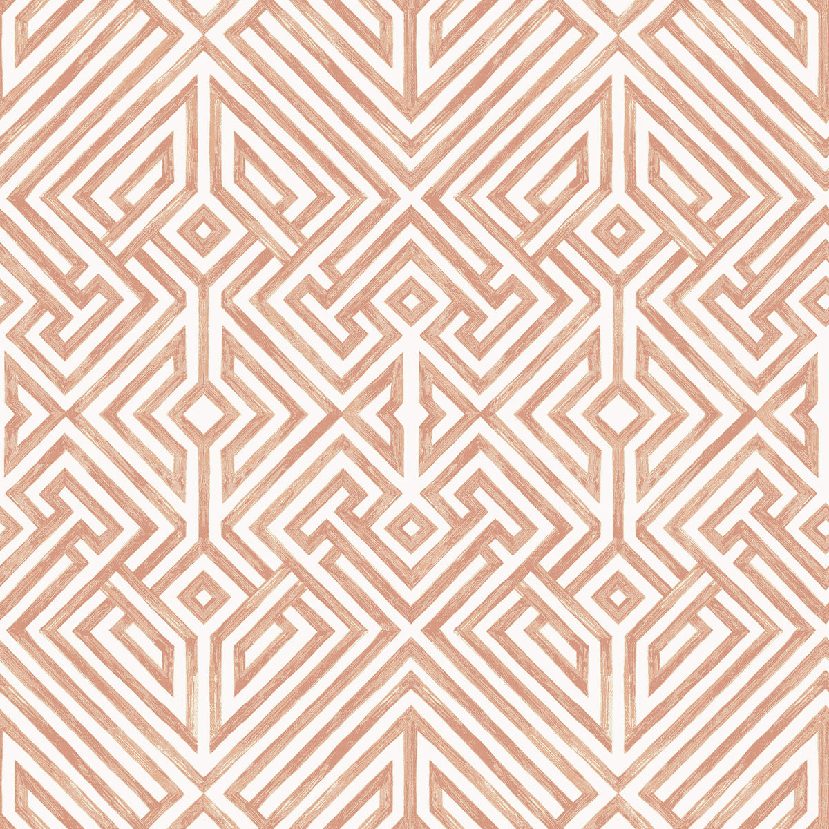 A Street Prints Middleton Lyon Wallpaper Sample - Coral