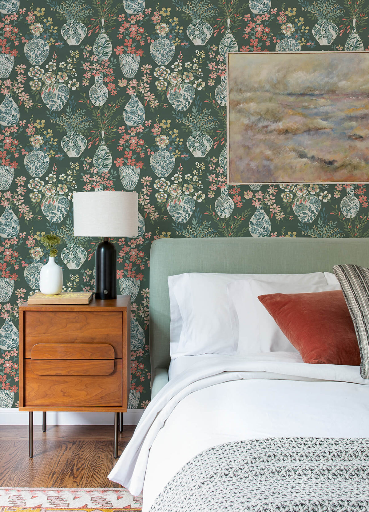 A-Street Prints Middleton Harper Wallpaper - Green