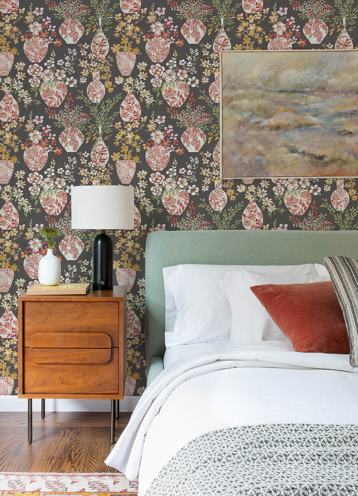 A Street Prints Middleton Harper Wallpaper Sample - Brown