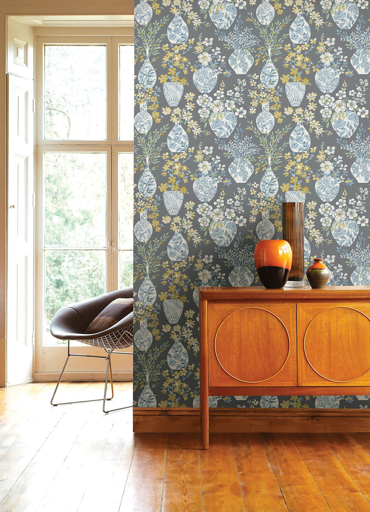 A-Street Prints Middleton Harper Wallpaper - Grey