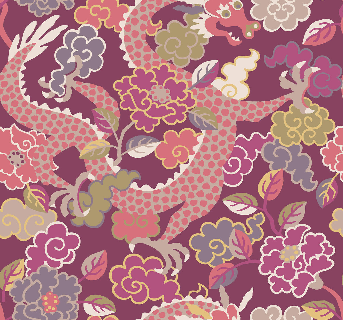A Street Prints Middleton Yanci Wallpaper Sample - Plum