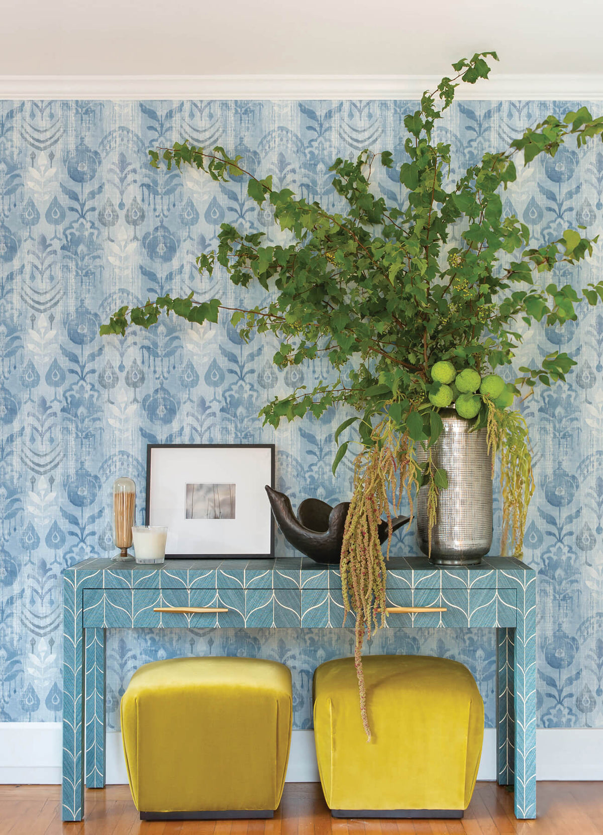 A-Street Prints Terrace Pavord Wallpaper - Blue