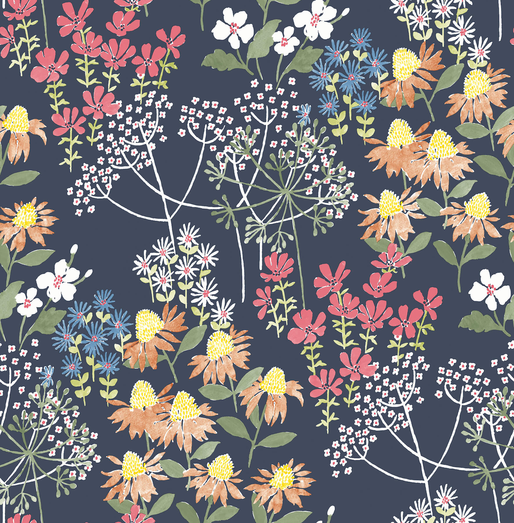 Playful Florals Wallpaper