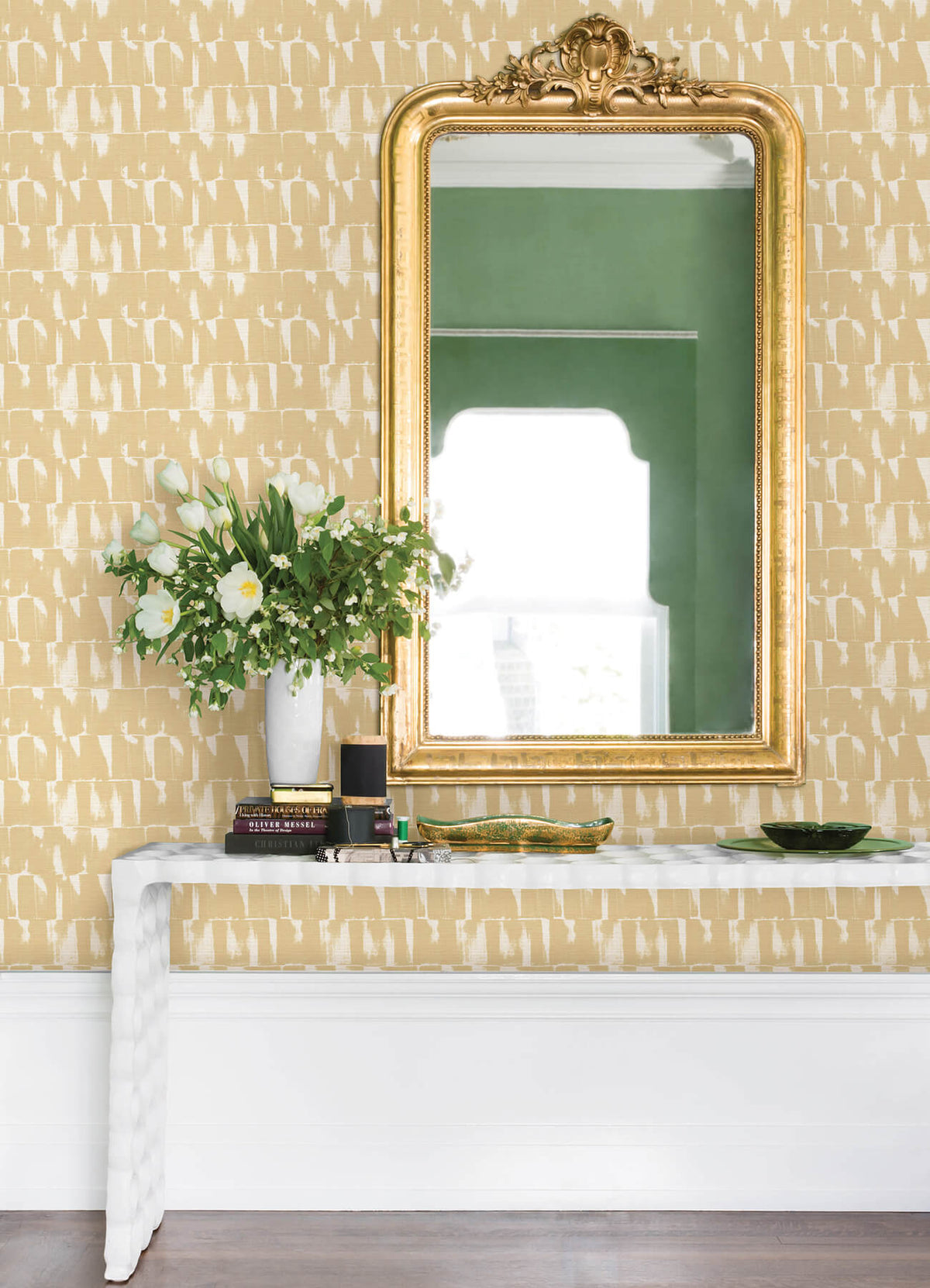 A-Street Prints Terrace Bancroft Wallpaper - Gold