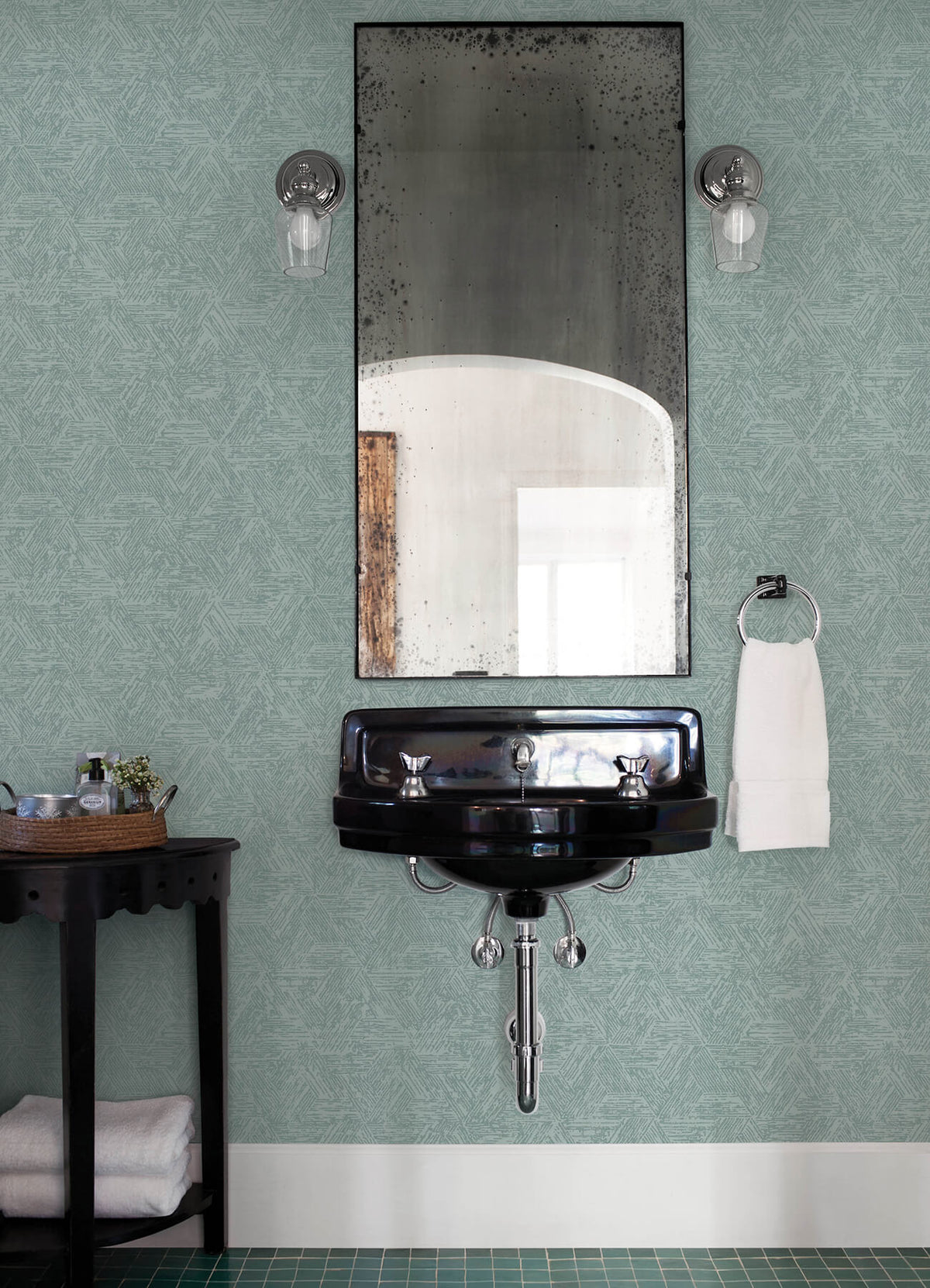 A-Street Prints Terrace Retreat Wallpaper - Denim