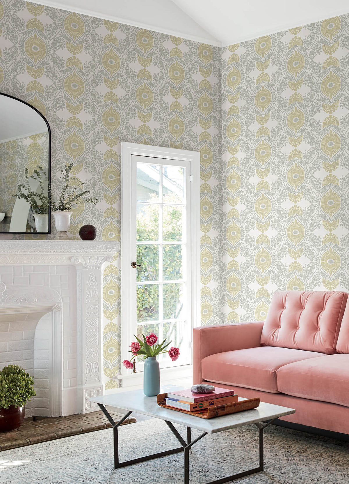 A-Street Prints Terrace Villa Wallpaper - Light Yellow