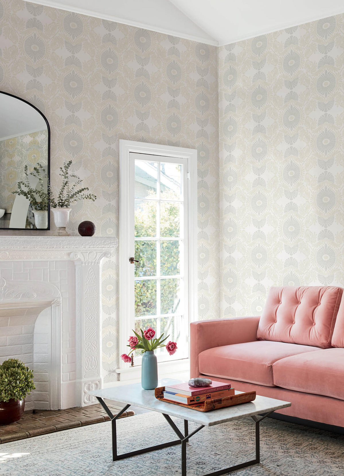 A-Street Prints Terrace Villa Wallpaper - Bone