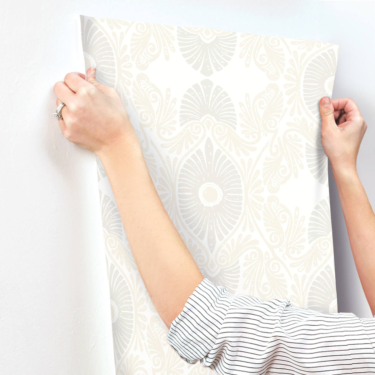 A-Street Prints Terrace Villa Wallpaper - Bone