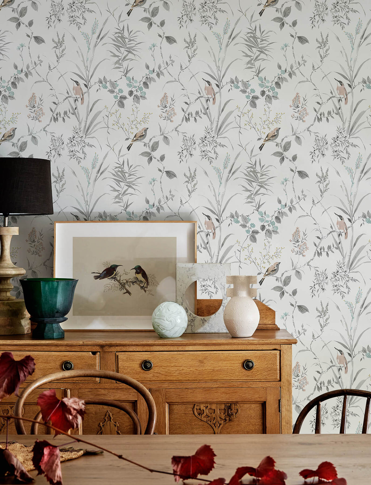 Chesapeake Wildflower Imperial Garden Wallpaper - Neutral