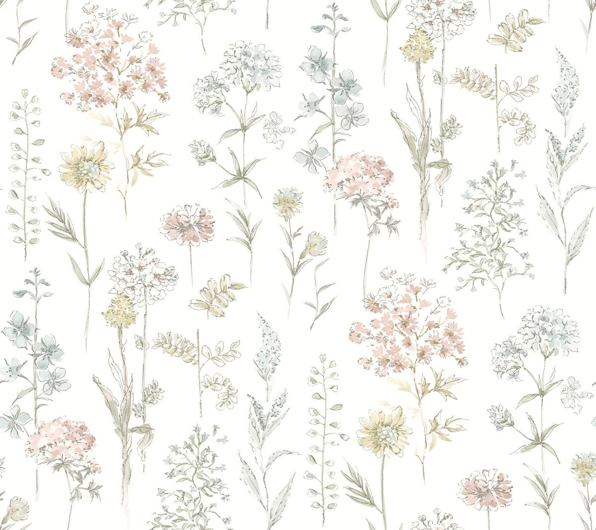 Chesapeake Wildflower Bergamot Wallpaper - Pastel