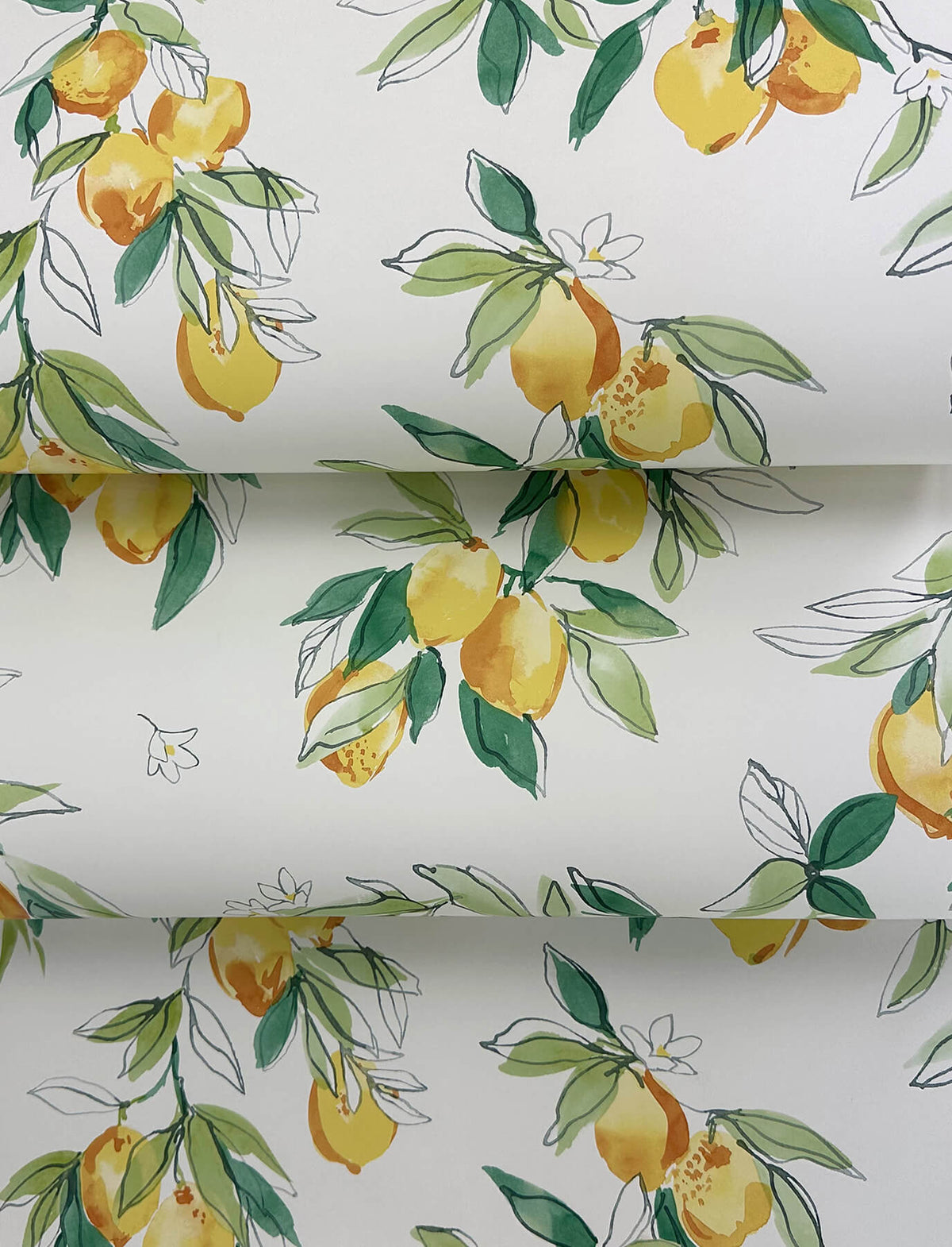 Chesapeake Wildflower Lemonade Wallpaper Sample - Yellow