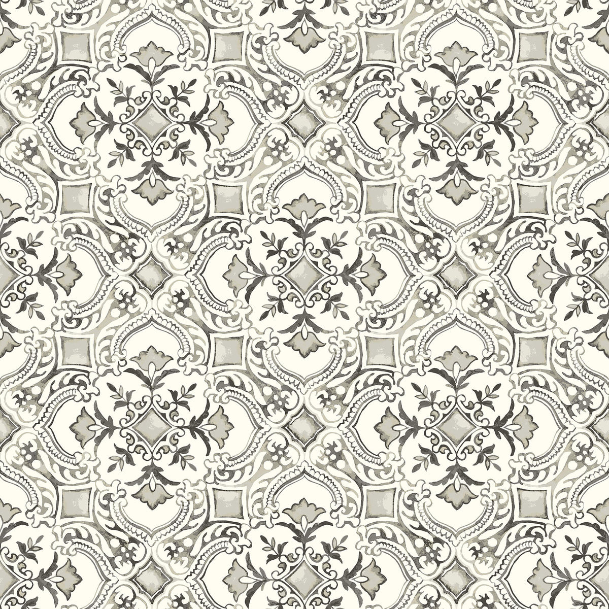 Chesapeake Wildflower Marjoram Wallpaper - Black