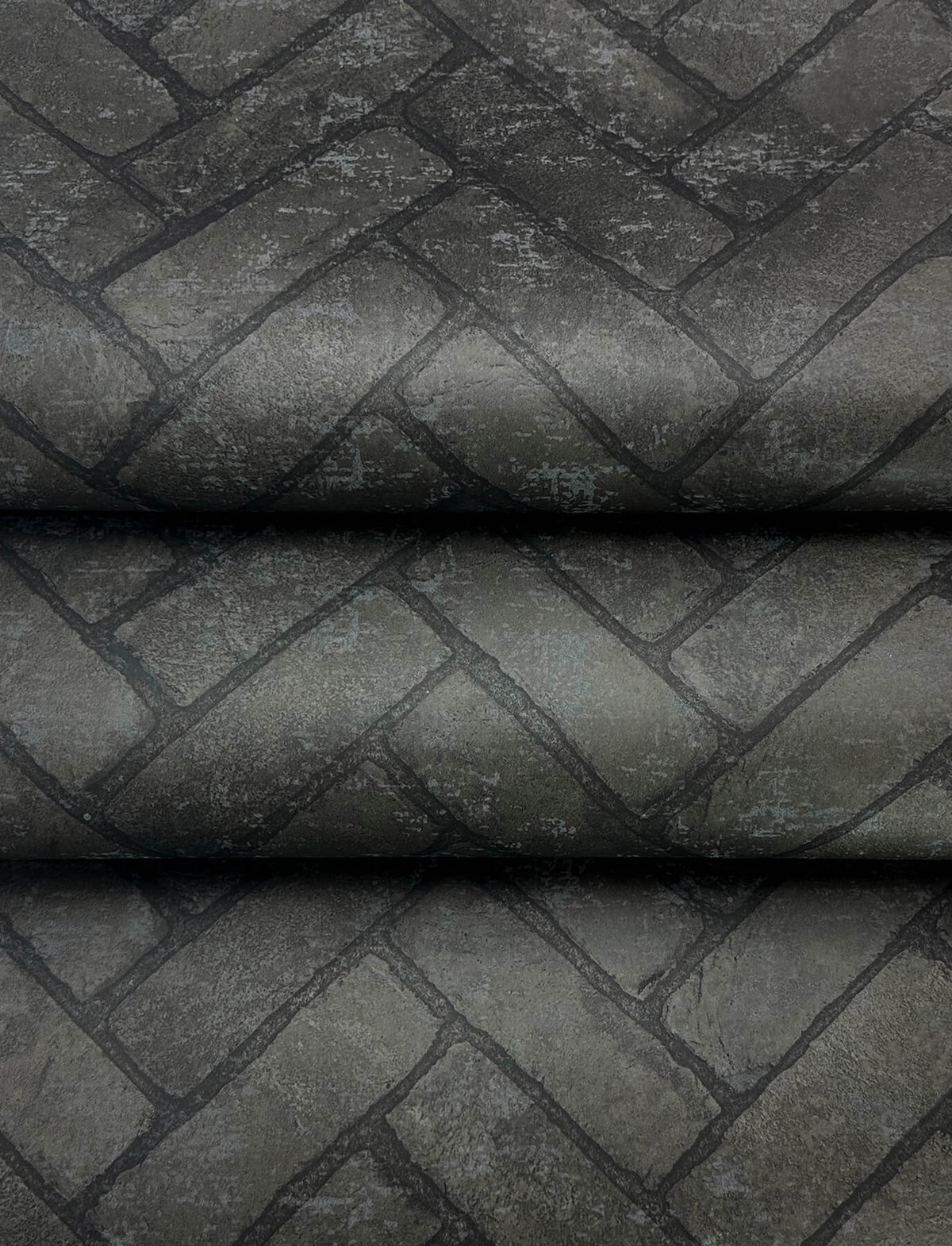 Chesapeake Wildflower Cannelle Brick Wallpaper Sample - Black