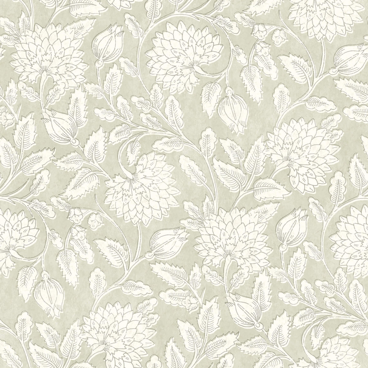 Chesapeake Wildflower Vadouvan Wallpaper - Sage