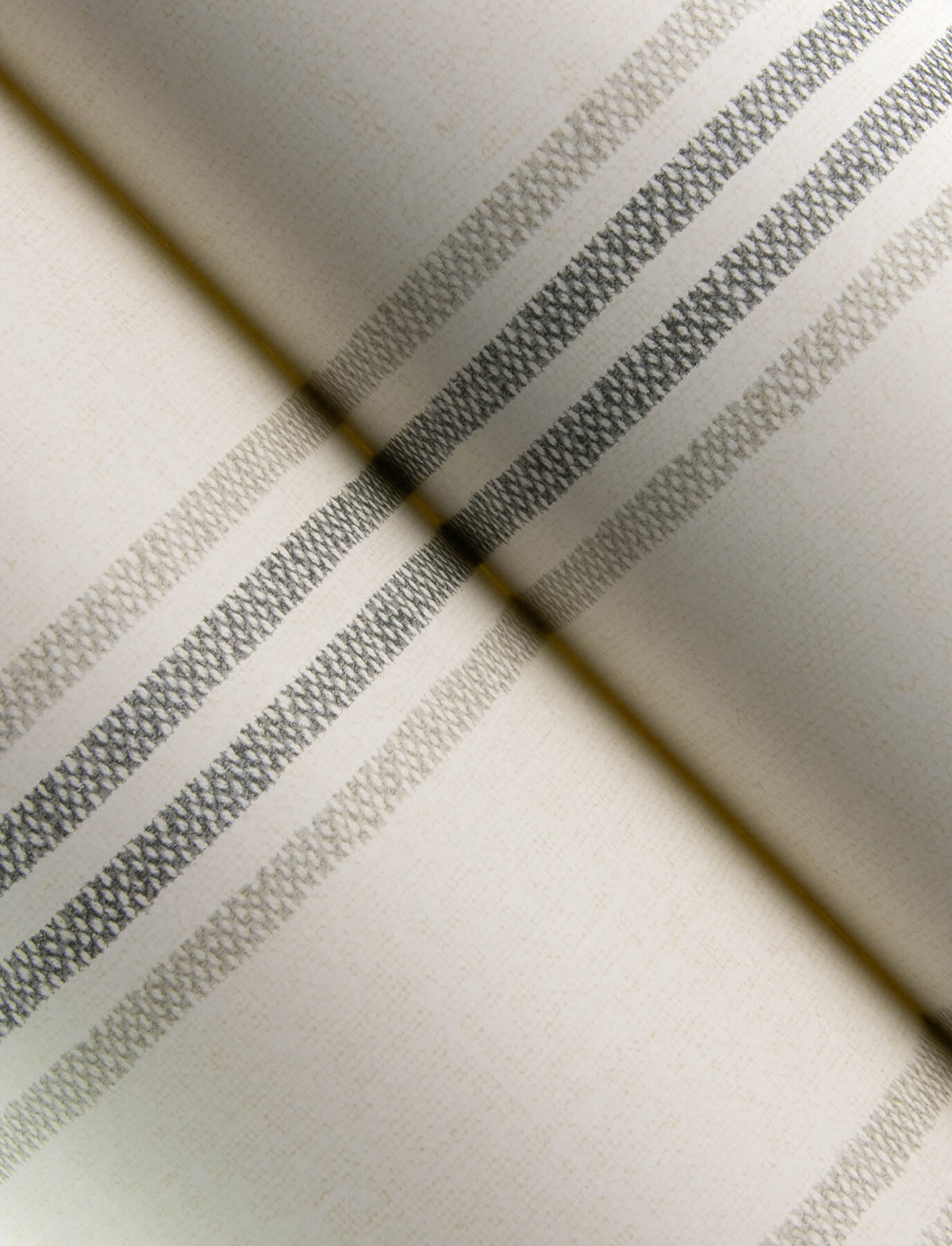 Chesapeake Wildflower Lovage Stripe Wallpaper Sample - Charcoal
