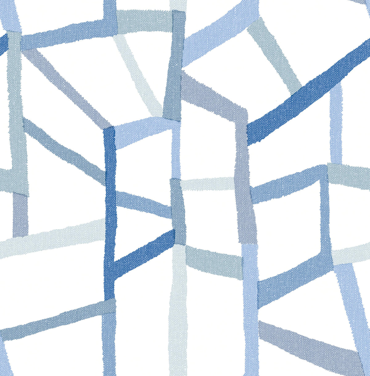 A Street Prints Whimsy Tate Geometric Wallpaper Sample - Blue