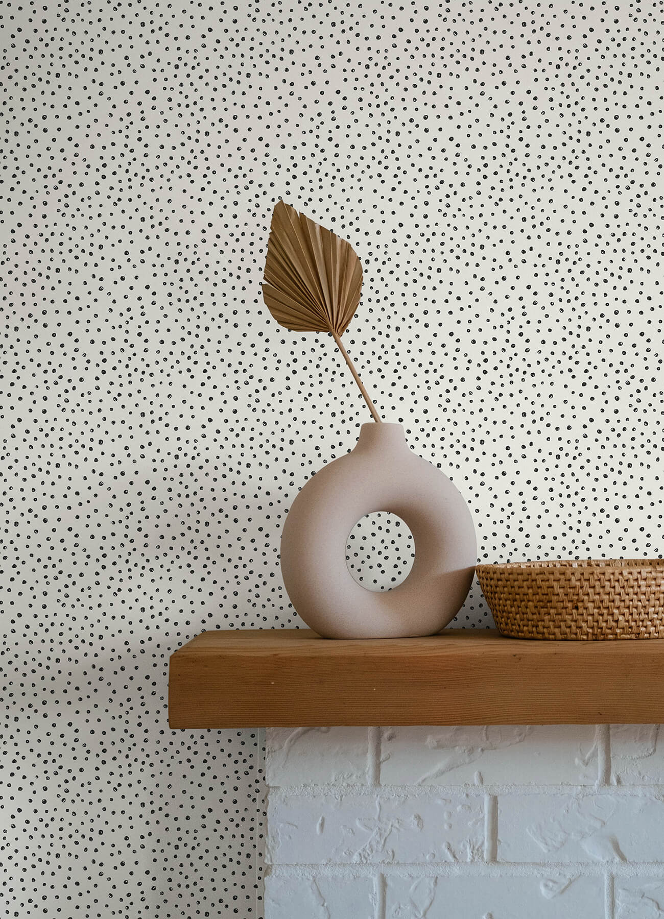 A Street Prints Whimsy Cassie Wallpaper Sample - Black