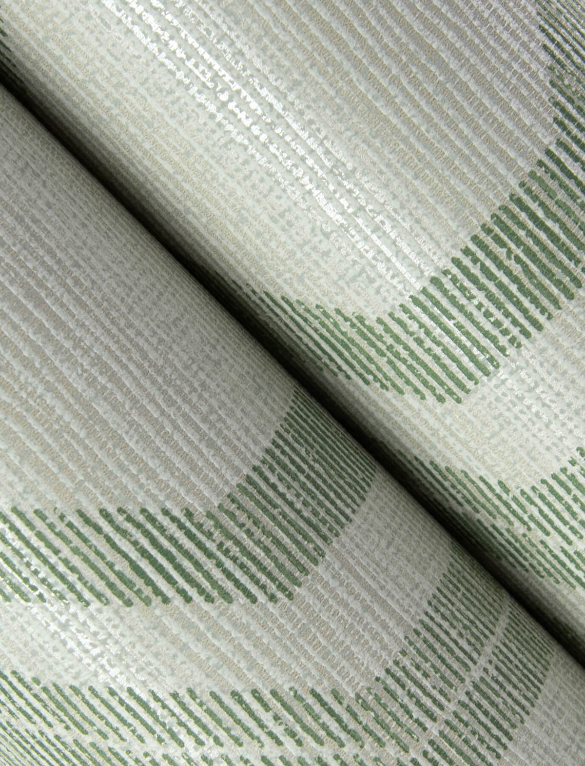 A-Street Prints Solace Burton Ogee Wallpaper - Green