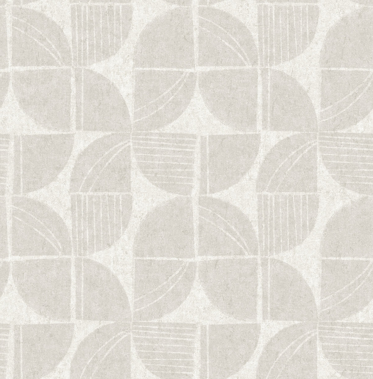 A-Street Prints Solace Baxter Mosaic Wallpaper - Bone