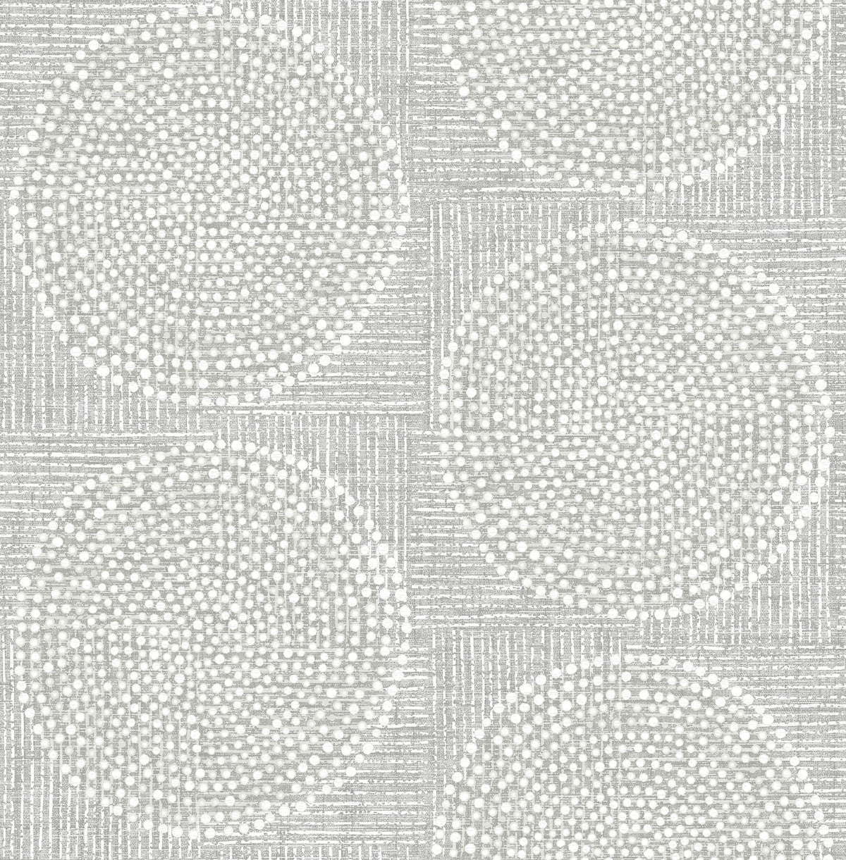 A Street Prints Solace Salma Medallion Wallpaper Sample - Grey