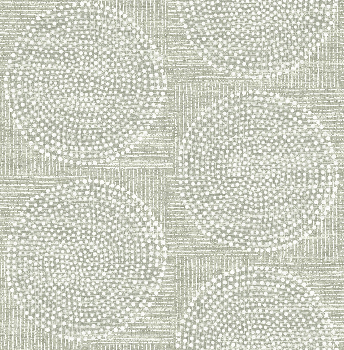 A Street Prints Solace Salma Medallion Wallpaper Sample - Sage