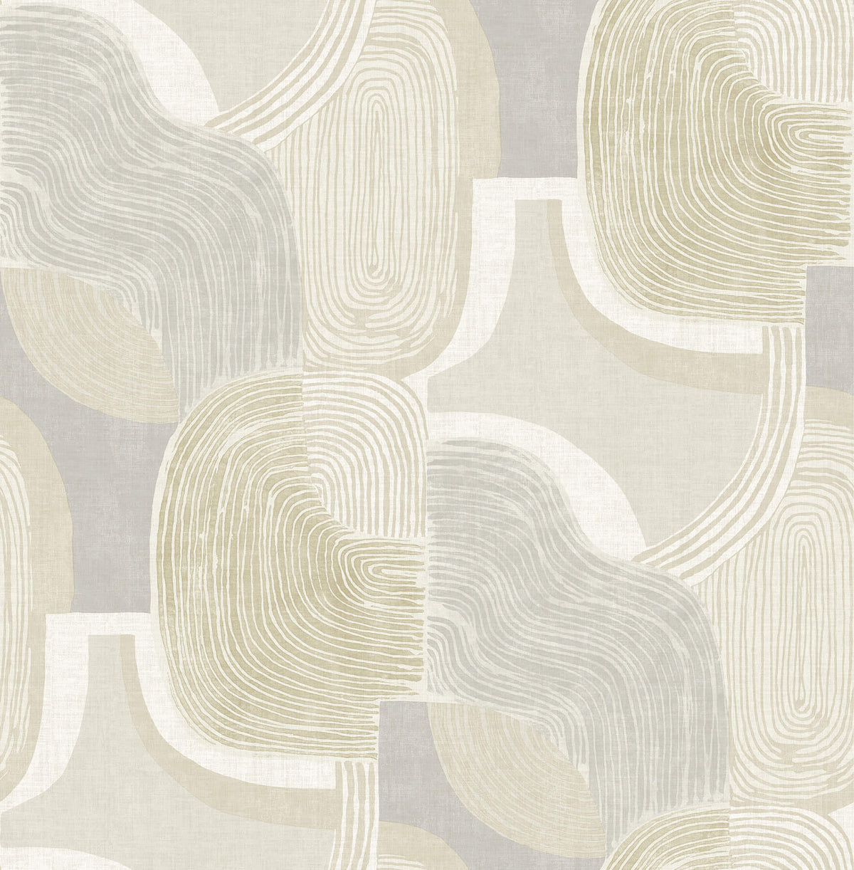 A Street Prints Solace Hollace Wallpaper Sample - Honey