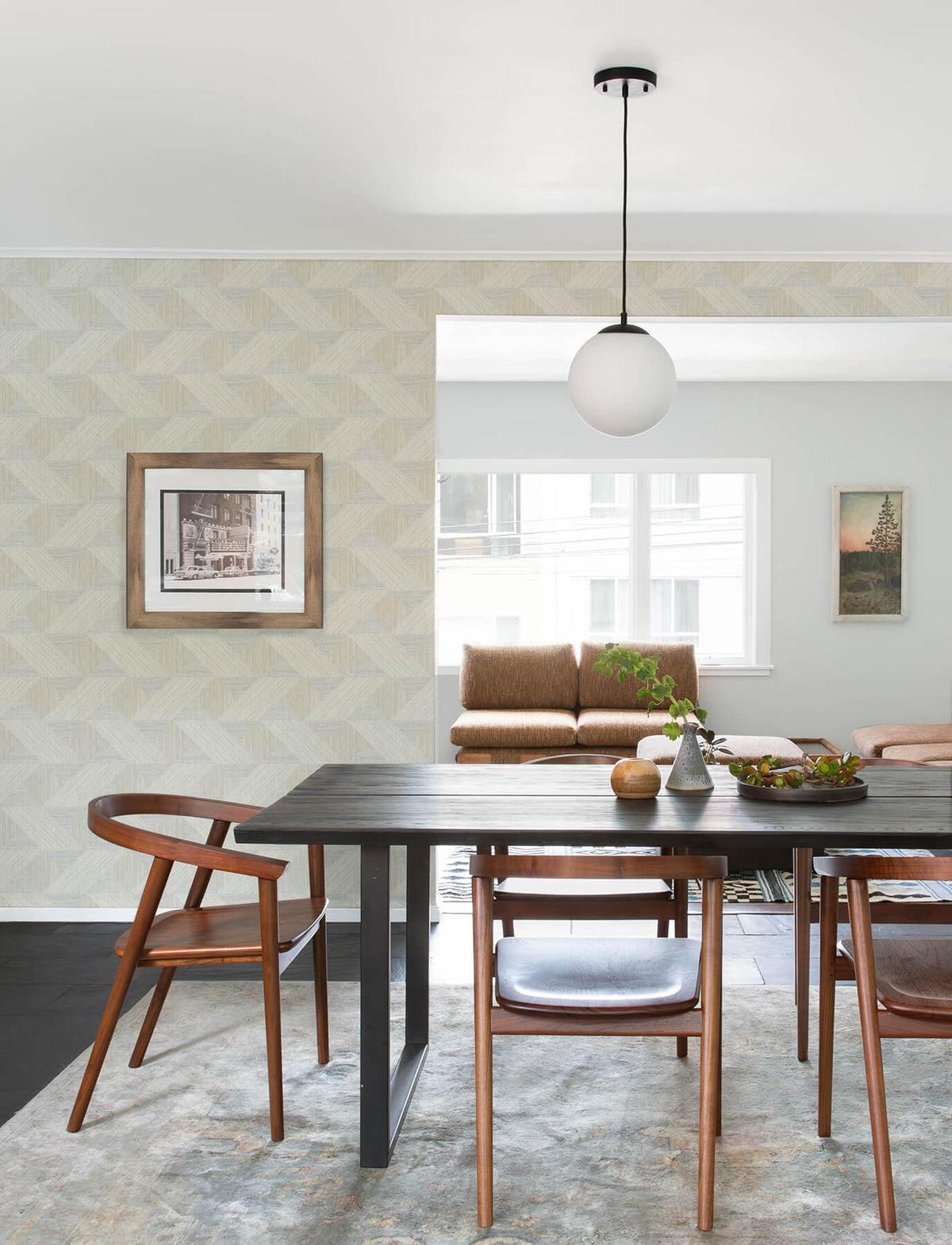 A-Street Prints Solace Presley Wallpaper - Grey