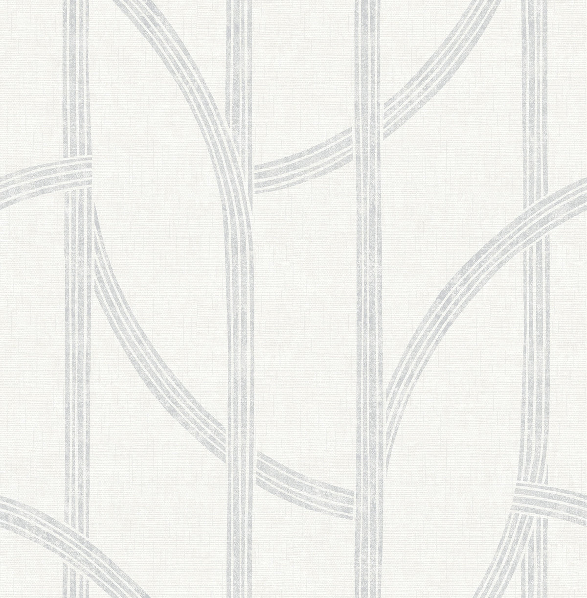 A Street Prints Solace Harlow Contours Wallpaper Sample - Silver