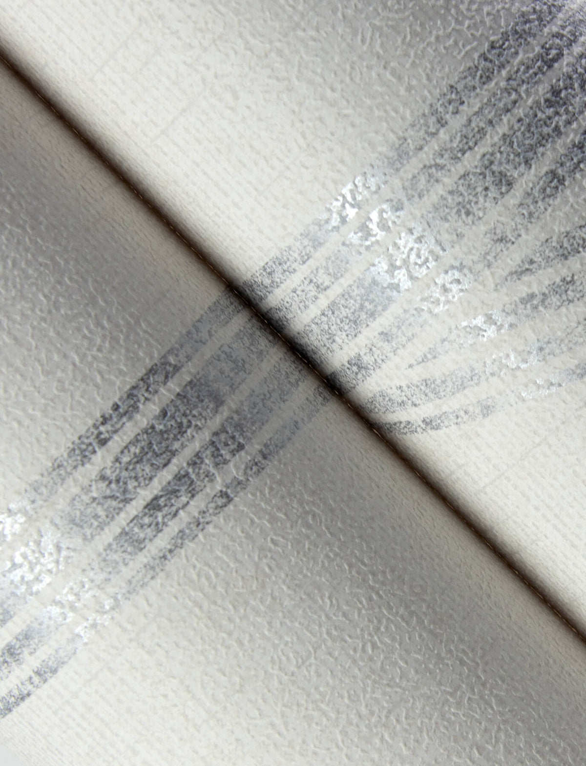 A Street Prints Solace Harlow Contours Wallpaper Sample - Silver