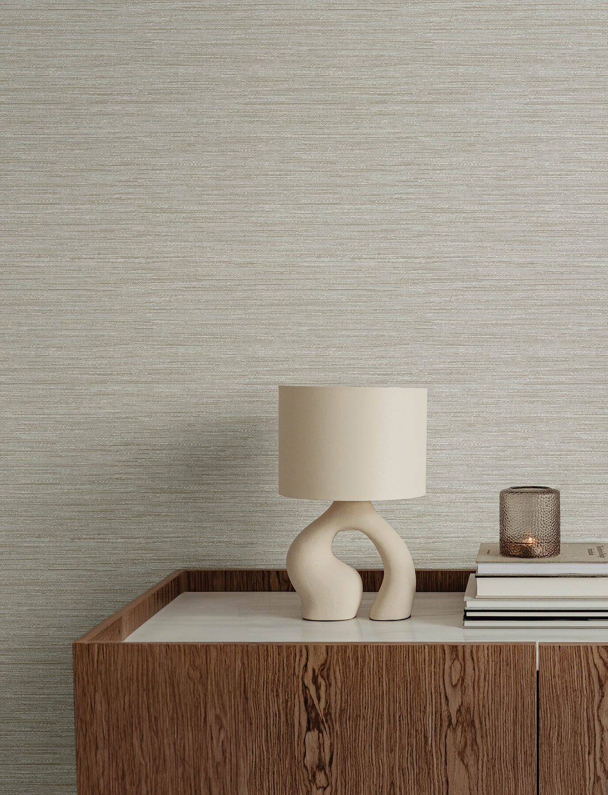 A-Street Prints Solace Sheehan Faux Grasscloth Wallpaper - Neutral