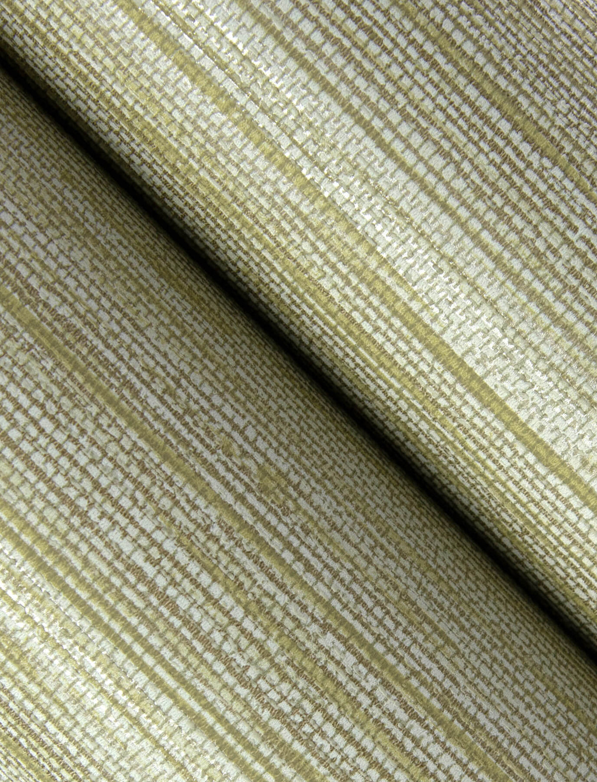 A Street Prints Solace Sheehan Faux Grasscloth Wallpaper Sample - Gold