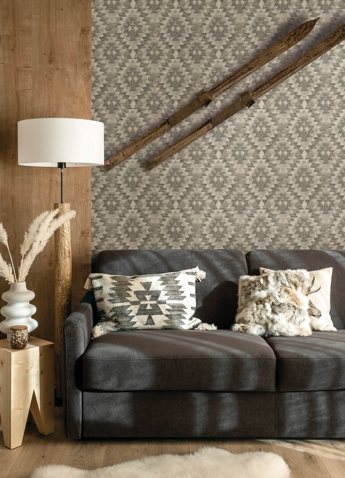 Chesapeake Yellowstone Montana Wallpaper Sample - Charcoal