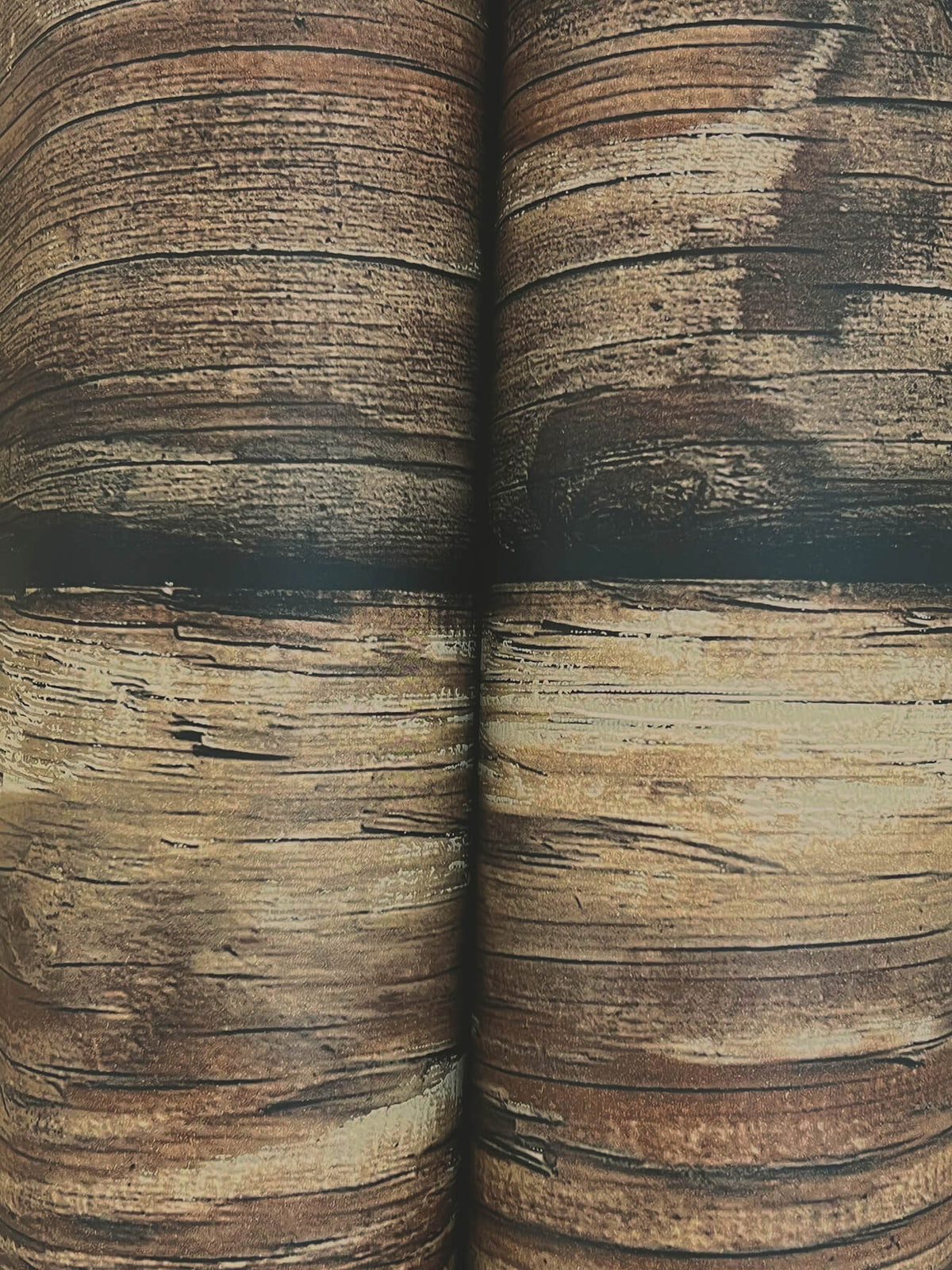 Chesapeake Yellowstone Bunkhouse Wallpaper Sample - Mahogany