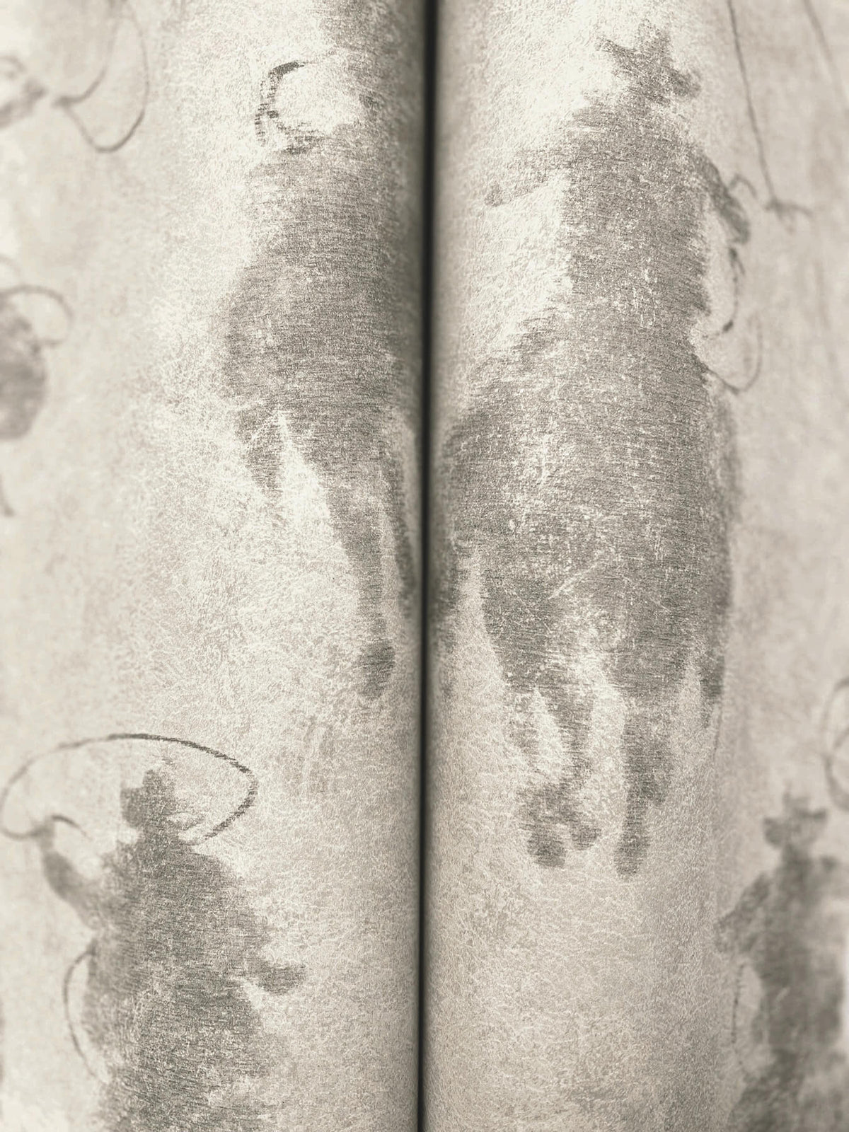 Chesapeake Yellowstone Stockman Silhouette Wallpaper Sample - Grey