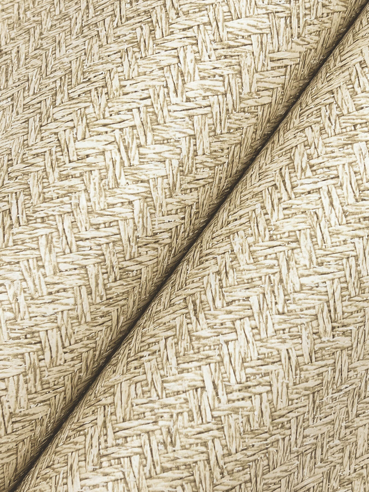 Chesapeake Yellowstone Woven Basket Wallpaper Sample - Khaki