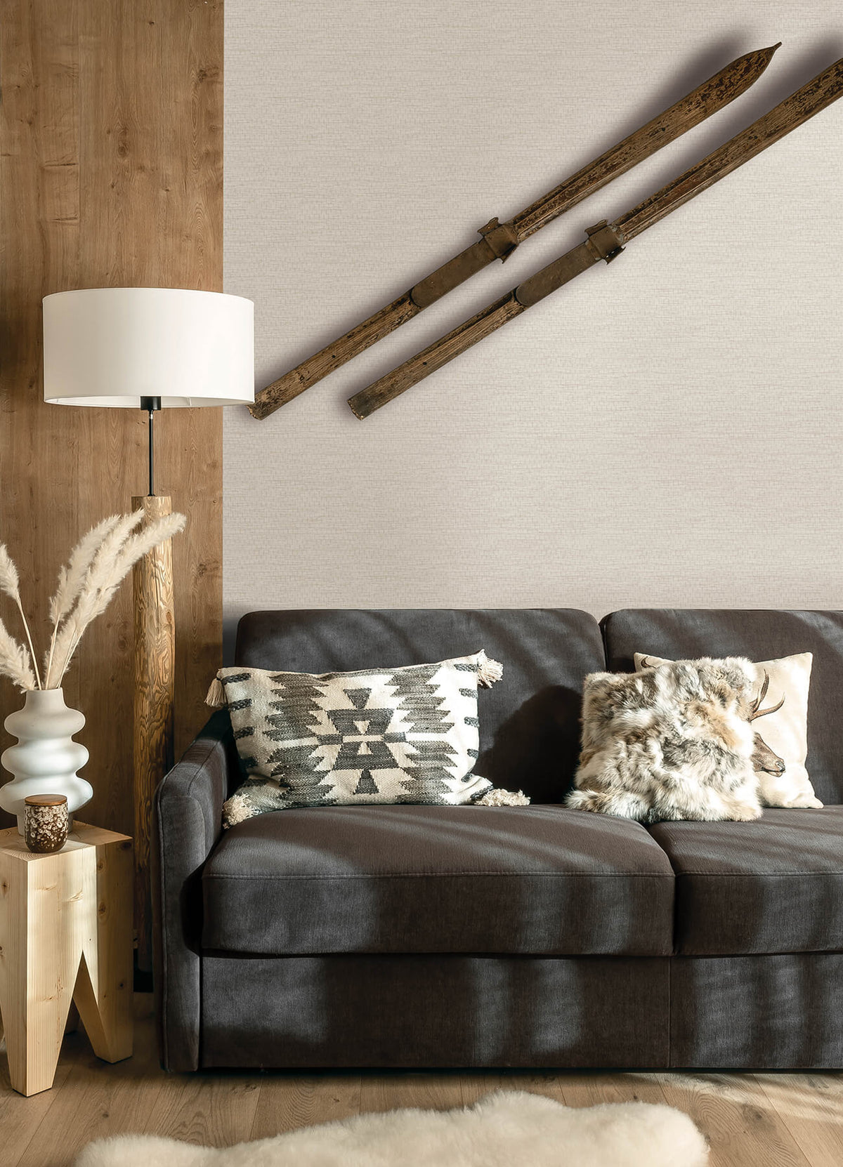 Chesapeake Yellowstone Plaited Grass Wallpaper Sample - Cream