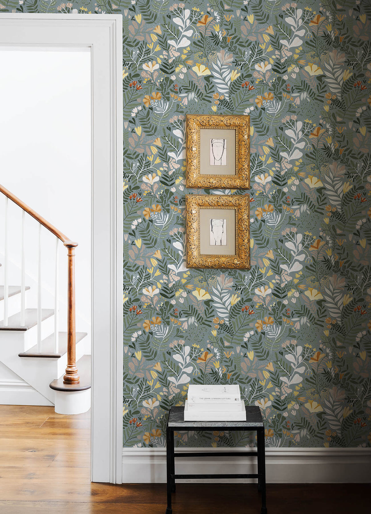 A-Street Prints Botanica Brittsommar Wallpaper - Slate