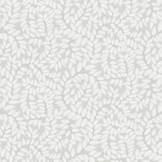 A-Street Prints Botanica Lindlöv Leafy Vines Wallpaper - Grey