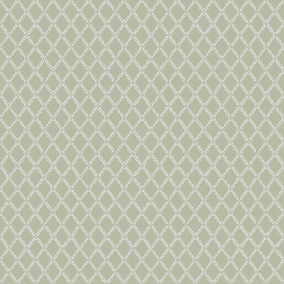 A-Street Prints Botanica Trevor Leaf Trellis Wallpaper - Moss