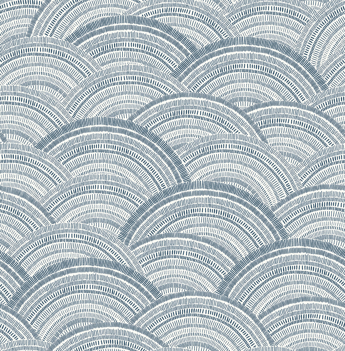 A-Street Prints Harmony Encircle Wallpaper - Indigo