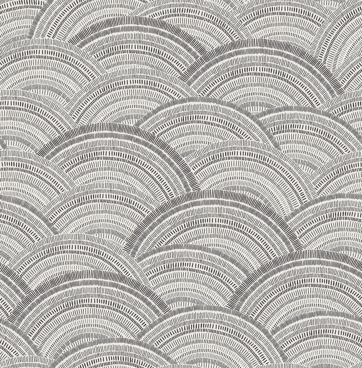 A-Street Prints Harmony Encircle Wallpaper - Black
