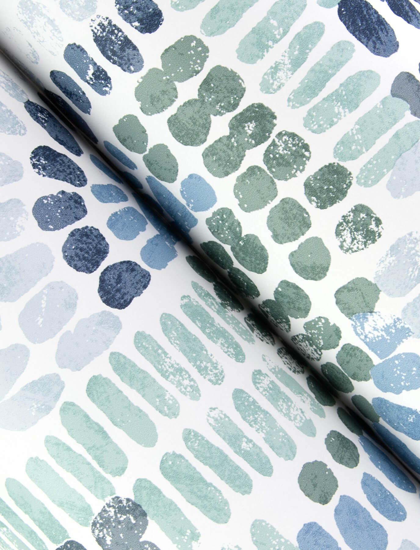 A-Street Prints Harmony Wanderer Mosiac Wallpaper - Blueberry