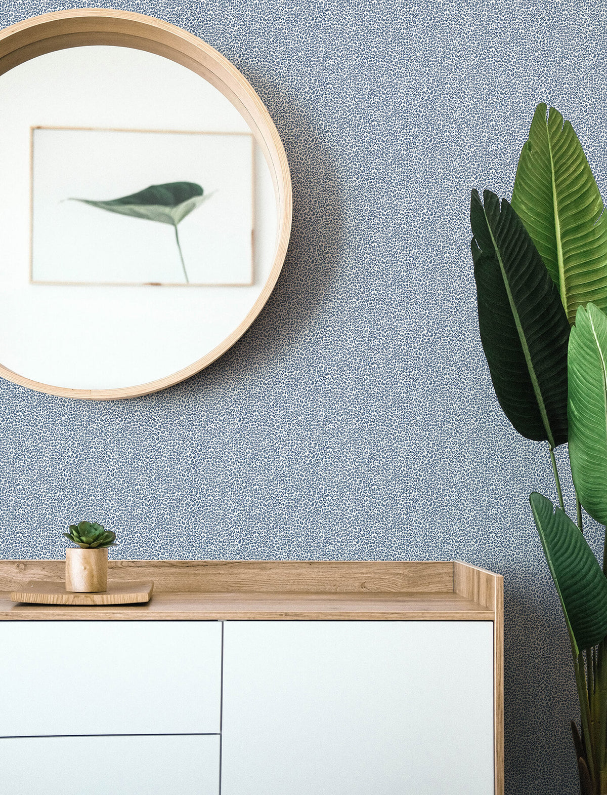 A-Street Prints Harmony Soul Animal Print Wallpaper - Indigo