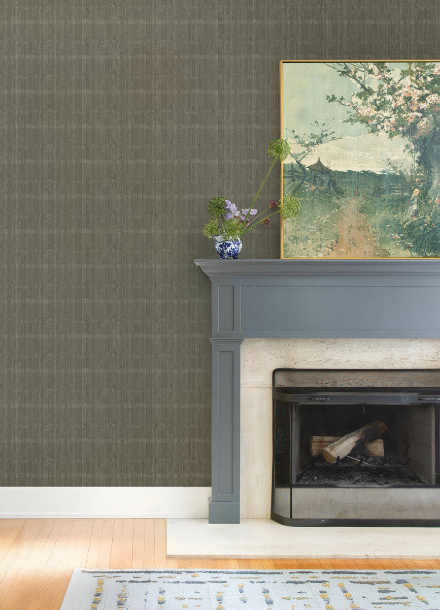 A Street Prints Haberdashery Somerset Wallpaper Sample - Stone