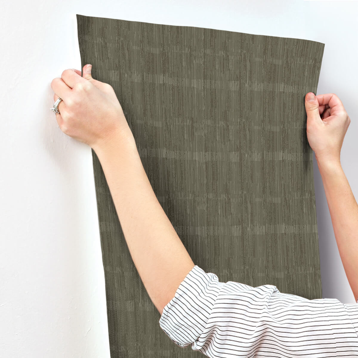 A Street Prints Haberdashery Somerset Wallpaper Sample - Stone