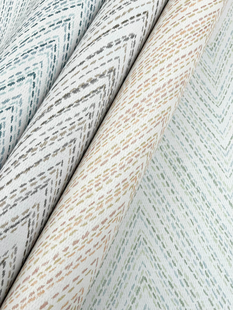A-Street Prints Haberdashery Lainey Chevron Wallpaper - Blue
