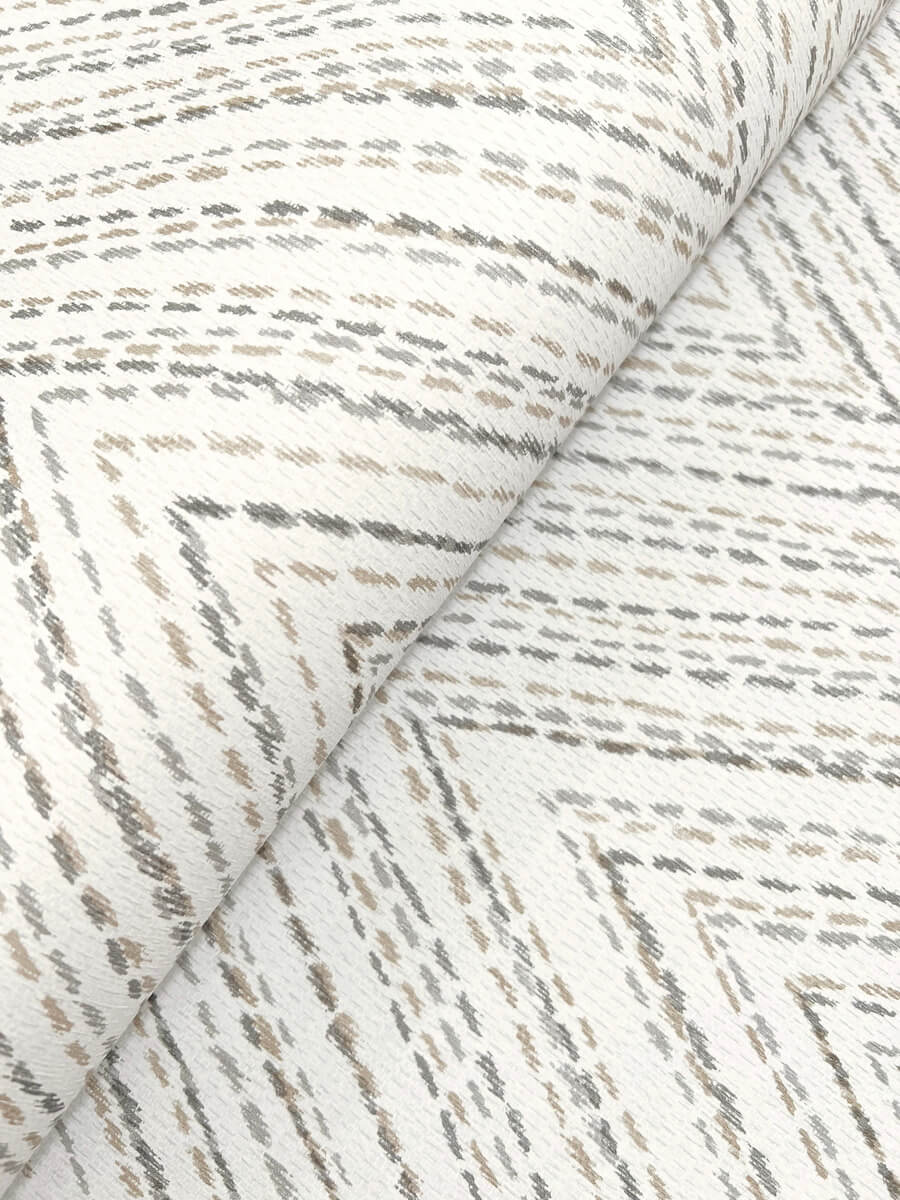 A Street Prints Haberdashery Lainey Chevron Wallpaper Sample - Neutral