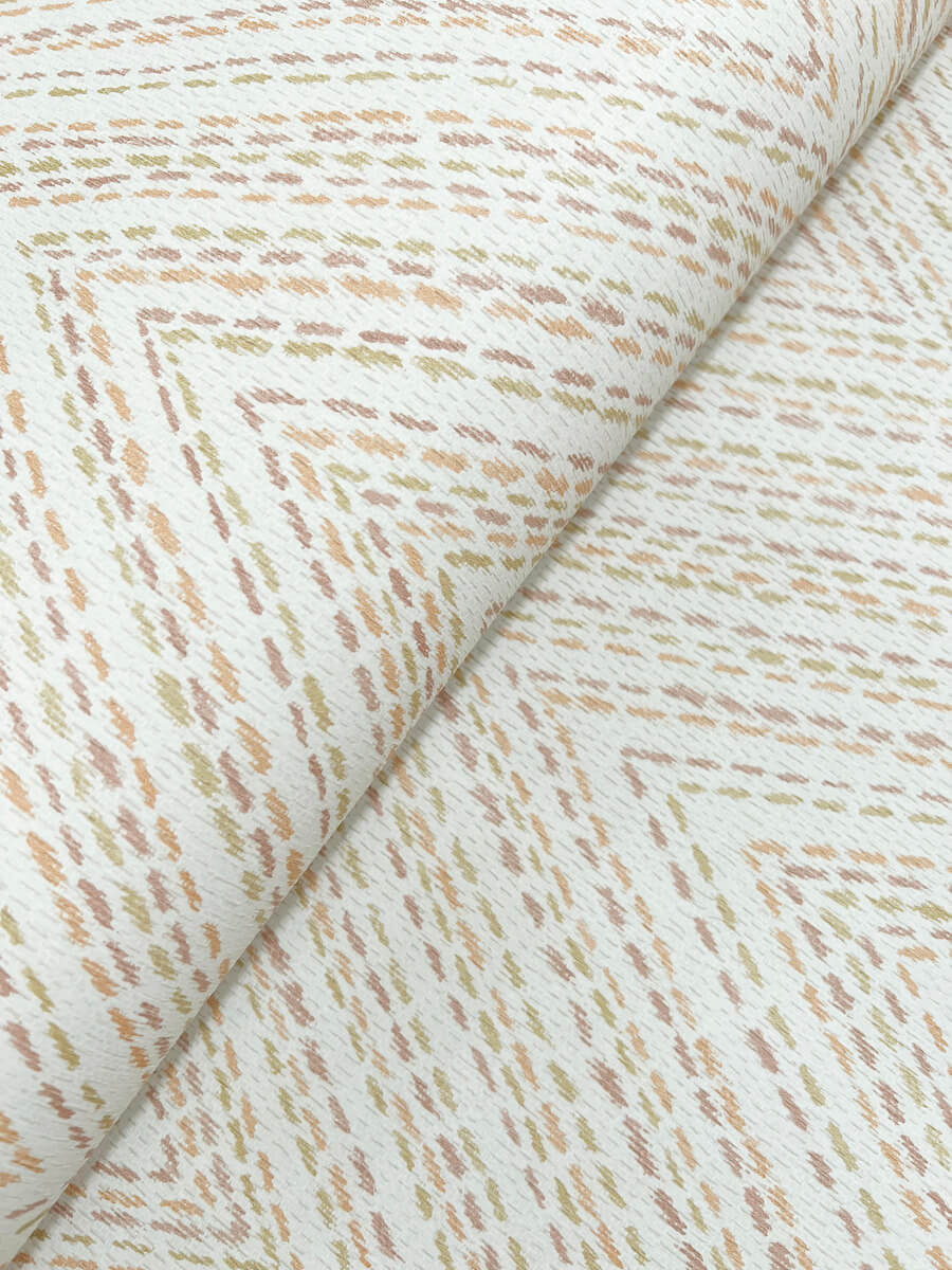 A-Street Prints Haberdashery Lainey Chevron Wallpaper - Apricot