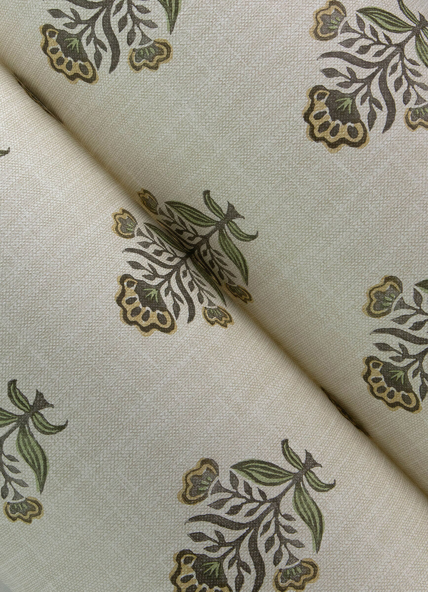Chesapeake Printworks Hollyhock Wallpaper Sample - Honey